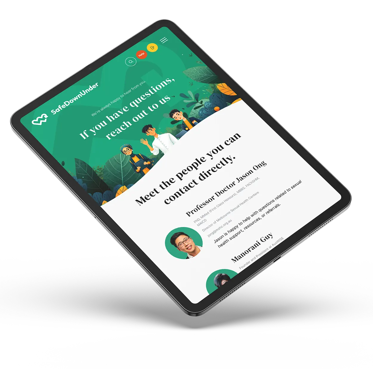 SafeDownUnder result on iPad